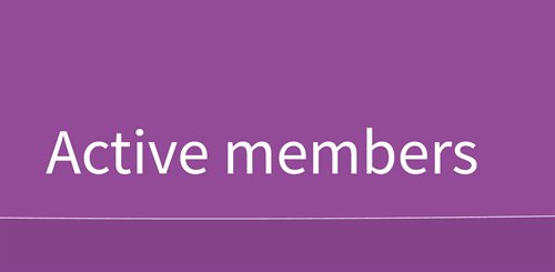 Active members mobile header